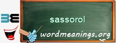 WordMeaning blackboard for sassorol